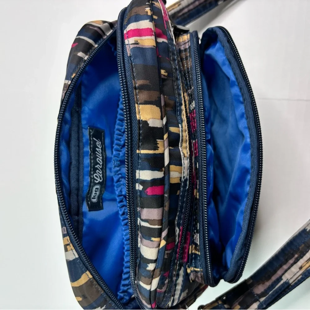 Lug‎ Carousel Convertible Crossbody Belt Bag Riverwalk Purse Multicolor Blue